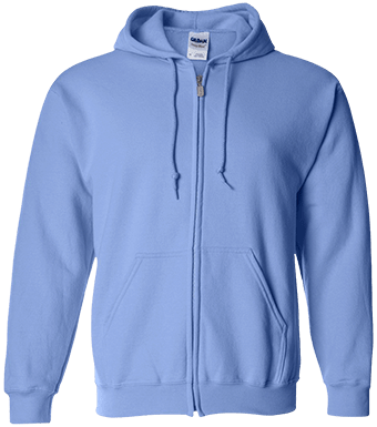 G186 Men's Zip Up Hooded Sweatshirt