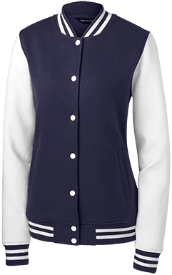 LST270 Women's Fleece Letterman Jacket