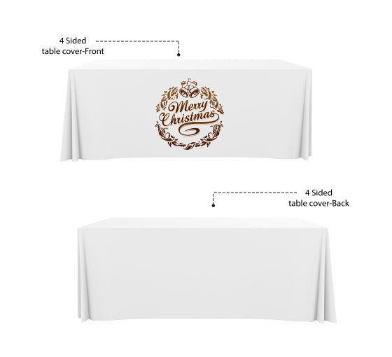Custom White Table Cover
