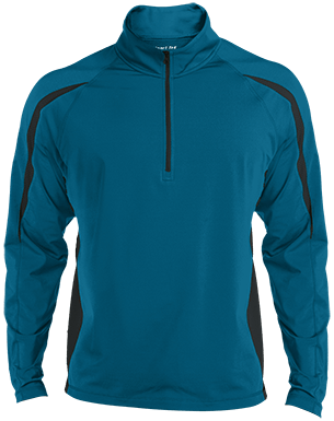 ST851 Men's Sport Wicking Colorblock 1/2 Zip Jacket