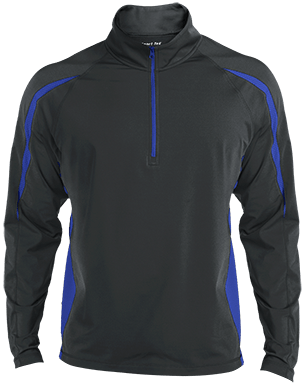ST851 Men's Sport Wicking Colorblock 1/2 Zip Jacket