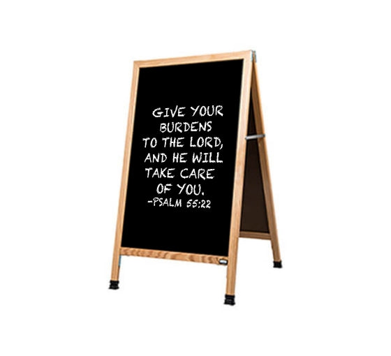 A-Frame Dry Erase Easel Displays - White Magnetic Steel Board (Rigid L –  FloorStands